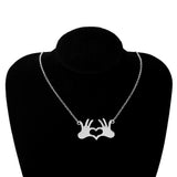 Heart Pendant Necklace for Mom & Girlfriend, Clavicle Chain