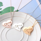 Heart Pendant Love Necklace for Women, European and American Style