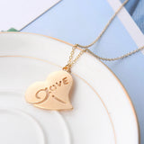 Heart Pendant Love Necklace for Women, European and American Style