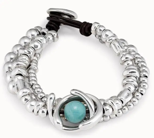 Elegant 925 Silver 3-Layer Bracelet Chain Jewelry