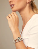 Fashionable Electroplating 925 Silver Three-Layer Bracelet Bead Chain