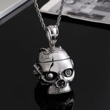 Punk Rock Skull Mechanical Stainless Steel Pendant for Men