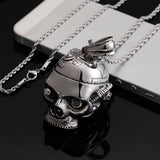 Punk Rock Skull Mechanical Stainless Steel Pendant for Men