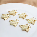 Vintage Court Crown Pearl Pendant DIY Jewelry Material