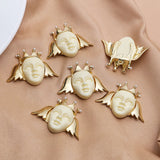 Vintage Court Crown Pearl Pendant DIY Jewelry Material
