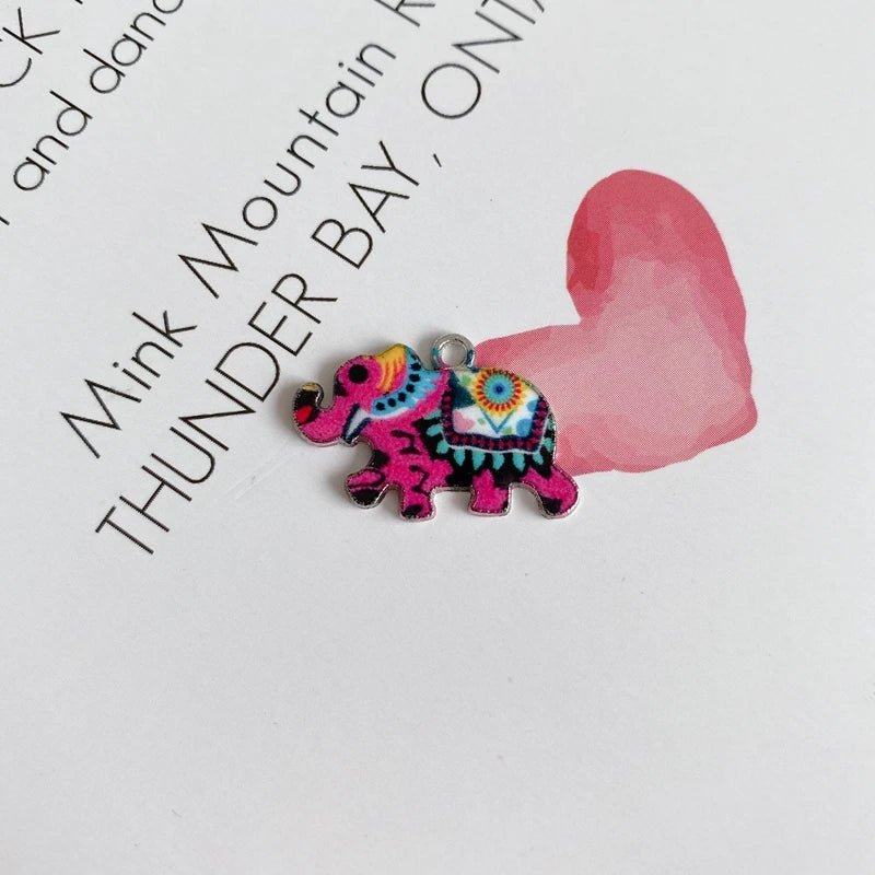 Retro Ethnic Elephant Pendant DIY Earrings Accessory
