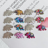 Retro Ethnic Elephant Pendant DIY Earrings Accessory