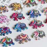 Retro Ethnic Elephant Pendant DIY Earrings Accessory