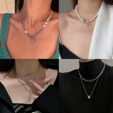 Exaggerated Thick Chain Necklace, Double Chain, Hip-Hop Neck Chain