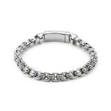 Men's Stainless Steel Square Pearl Bracelet