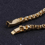 Men's Stainless Steel Square Pearl Bracelet