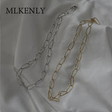 925 Sterling Silver Choker Necklace Minimalist Cold Chain for Women