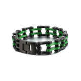Men's Titanium Steel Bicycle Chain Bracelet Rock Punk Style