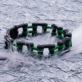 Men's Titanium Steel Bicycle Chain Bracelet Rock Punk Style