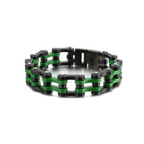 Men's Titanium Steel Bicycle Chain Bracelet Rock Punk Style