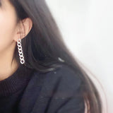 European & American S925 Silver Chain Earrings, Hypoallergenic