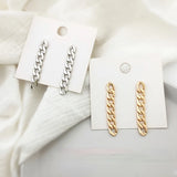 European & American S925 Silver Chain Earrings, Hypoallergenic