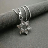 Double-Sided Stainless Steel Men's Star Pendant