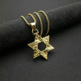 Double-Sided Stainless Steel Men's Star Pendant