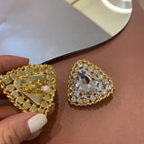 Hollow Triangle Ear Clip for Women