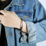 European American Men's Stainless Steel Street Bracelet
