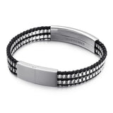 European & American Titanium Steel Rope Bracelet Men's Jewelry