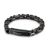 Titanium Steel Square Bracelet for Men with Square Buckle