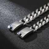European American Titanium Steel Cuban Chain Bracelet Stainless Steel Bracelet