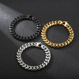 Stylish Titanium Steel Cuban Chain Bracelet for Men and Women