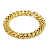 Stylish Titanium Steel Cuban Chain Bracelet for Men and Women