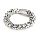 European American Titanium Steel Cuban Chain Bracelet Stainless Steel Bracelet