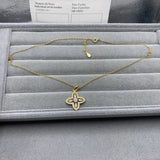 S925 Silver Clover Smart Heart Clavicle Chain