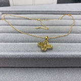 S925 Silver Clover Smart Heart Clavicle Chain