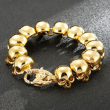 Skull Bracelet for Men Titanium Steel Creative Boy