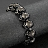 Men's Titanium Steel Skull Bracelet