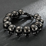 Men's Titanium Steel Skull Bracelet