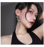 European & American Red Exaggerated Earrings - Senior Sense Shipping
