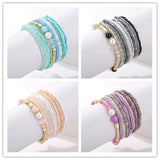 Natural Pearl Crystal Stone Beaded Bracelet for Women