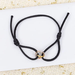 925 Sterling Silver Three Ring Separation Bracelet Women's Jewelry Anniversary