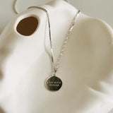 925 Silver Double English Necklace for Women