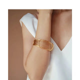Vintage Court Open Bracelet Women Dubai Bride Golden Cuff Bracelet