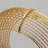 Vintage Court Open Bracelet Women Dubai Bride Golden Cuff Bracelet