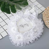 Lace Edge Ring Pillow Bride and Groom Ring Box Wedding Supplies