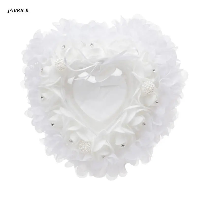 Lace Edge Ring Pillow Bride and Groom Ring Box Wedding Supplies