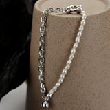 European Style S925 Pure Silver Pearl Bracelet