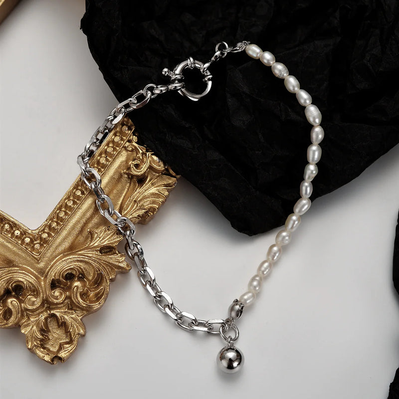 European Style S925 Pure Silver Pearl Bracelet