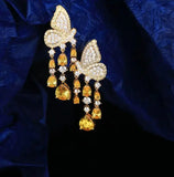 Vintage Butterfly Wings Tassel Water Drop Shape Jewelry