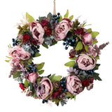 European Vintage Simulation Peony Wedding Garland Wall Hanging Ornaments