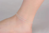 Charm Anklets Silver Jewelry For Women 925 Sterling Silver Anklet Female Accesso