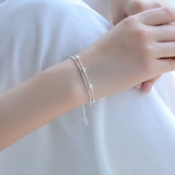 Charm Silver 925 Women Bracelets Jewelry Lady Ball Silver Anklets For